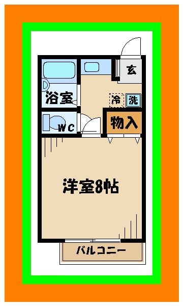 メゾンドルポの物件間取画像