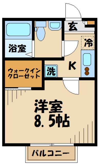 シエスタ東府中の物件間取画像