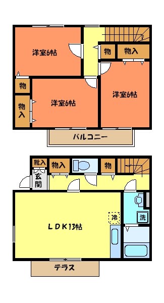 グリーンヴィレッジHの物件間取画像