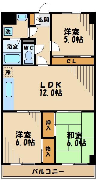 エクセル守屋の物件間取画像