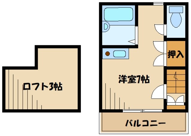 ドリームコート南平の物件間取画像