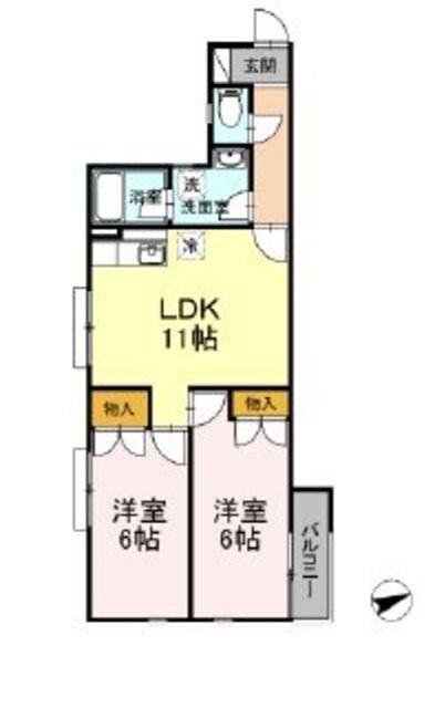 ジュネス府中の物件間取画像