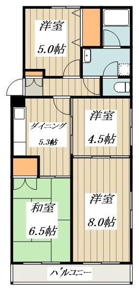 グレース立川の物件間取画像