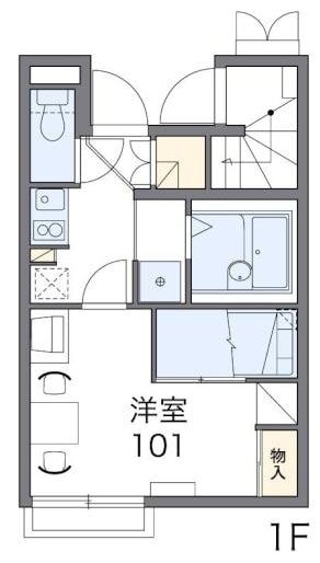 レオパレスのぼり川の物件間取画像