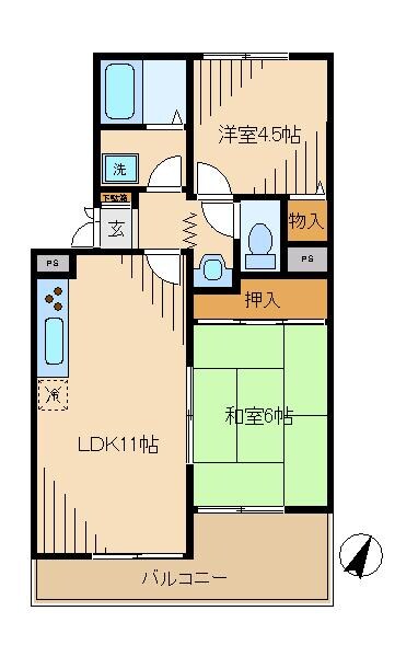 ファミリーカーサの物件間取画像