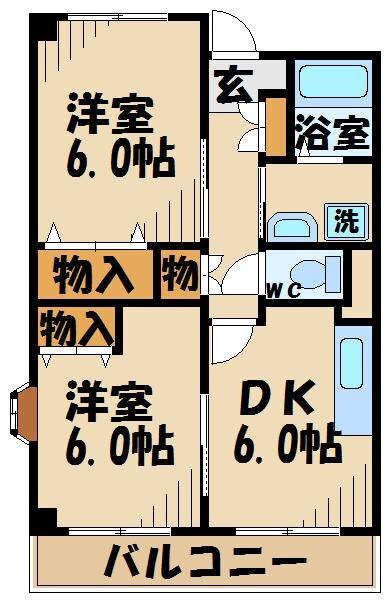 シャンドフルールの物件間取画像