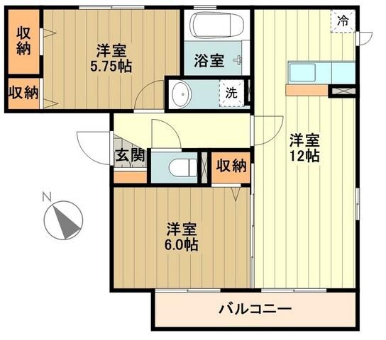 パークヒル砂川の物件間取画像