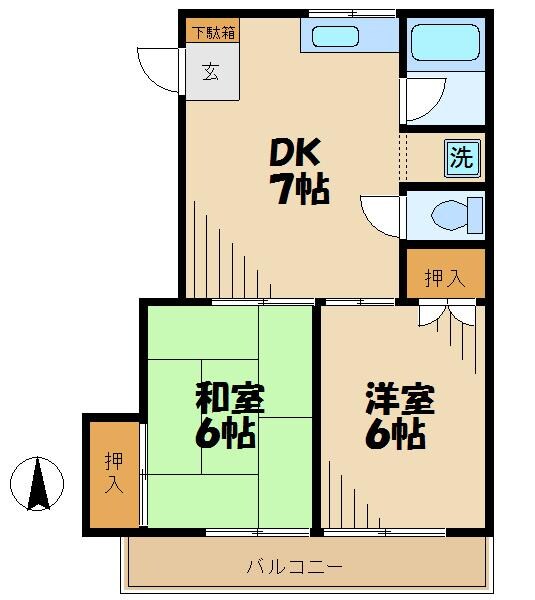 コーポモリタIIの物件間取画像