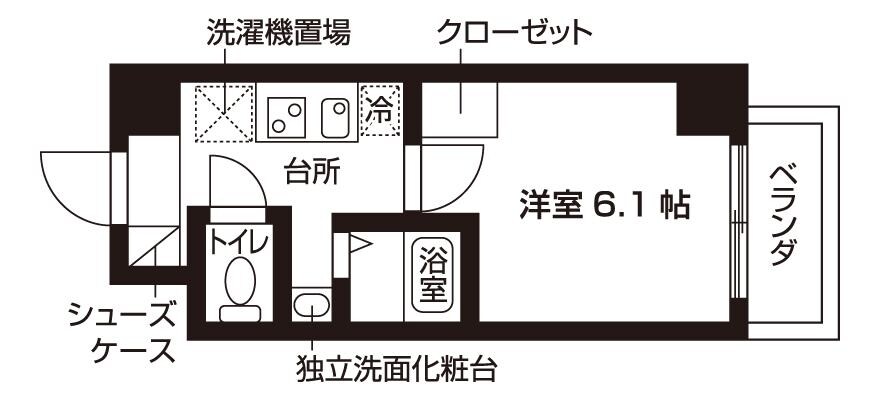 フィシオ京王八王子の物件間取画像