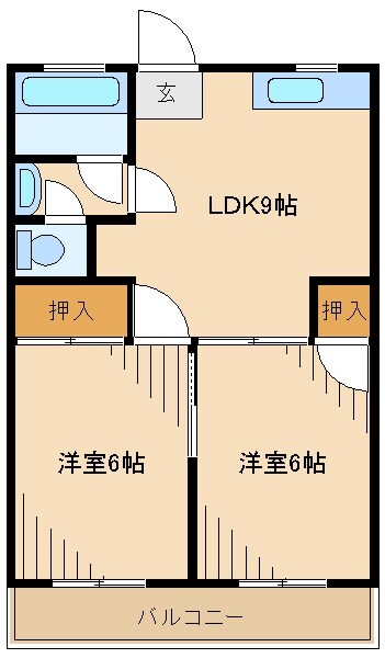 高橋マンションAの物件間取画像