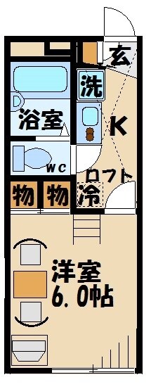 レオパレス聖蹟ロイヤルハイツの物件間取画像