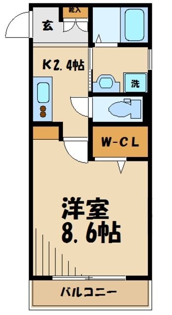 ジュバァンスの物件間取画像