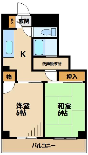 クレールメゾン北野の物件間取画像