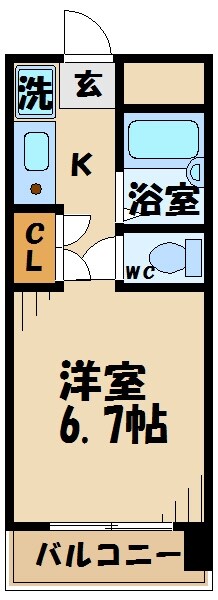 エステージ西調布の物件間取画像