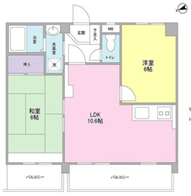 サンフォレスト高井戸の物件間取画像