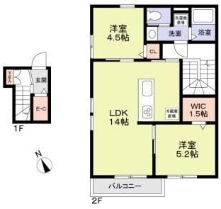 ボンサガミの物件間取画像