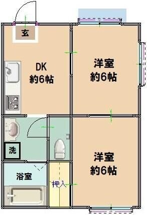 ＭＲハイムIIの物件間取画像