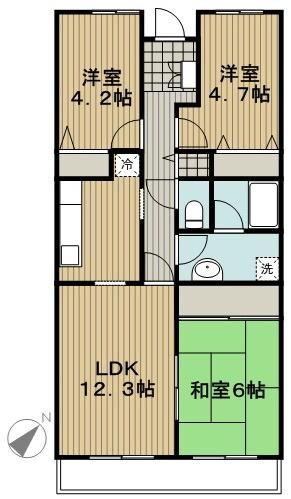 メゾンメルベーユ三鷹の物件間取画像