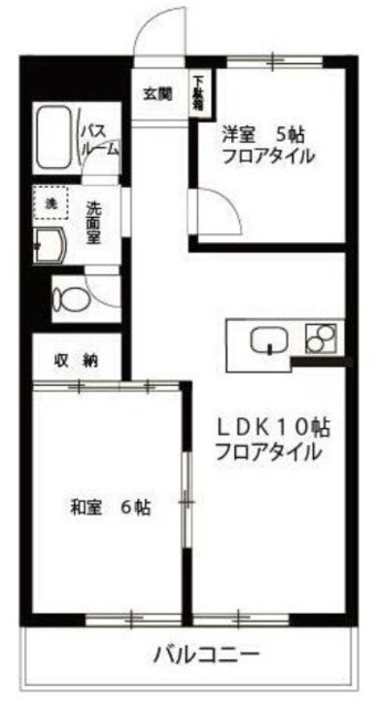 富士見ヶ丘永谷コーポラスの物件間取画像