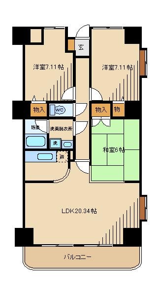 エルパラドールの物件間取画像