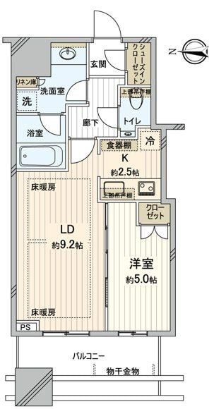 武蔵野タワーズスカイクロスタワーの物件間取画像