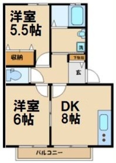 フォレストミヤの物件間取画像