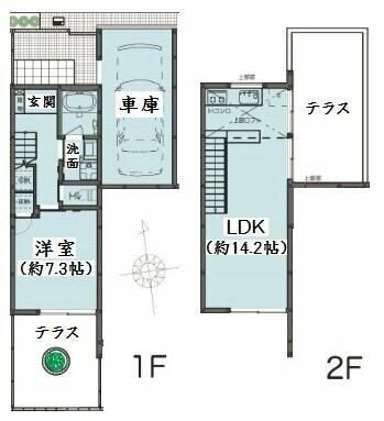 チェスナテラスの物件間取画像