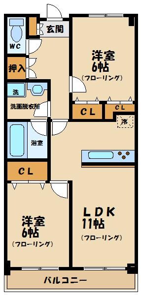 カッサフォルテの物件間取画像