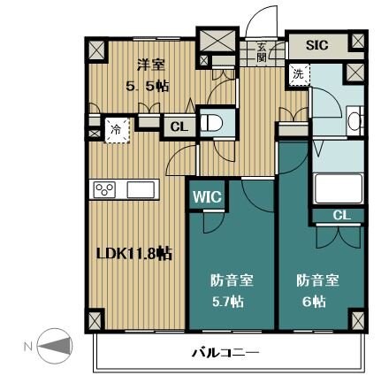 Wレジデンス多摩川の物件間取画像