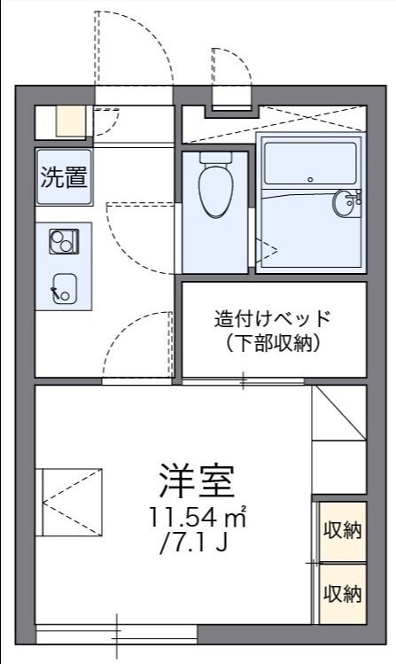 レオパレスＲＯＫＡの物件間取画像