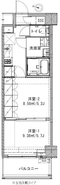 CREAL premier明大前の物件間取画像