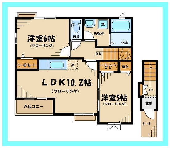 メゾンドクレールの物件間取画像