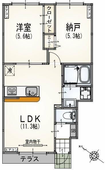 アルマコート千歳烏山の物件間取画像