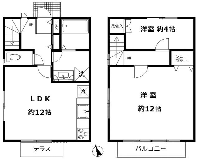 テラスハウス高井戸の物件間取画像