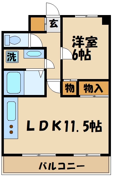 菊野台ＫＹハイツの物件間取画像