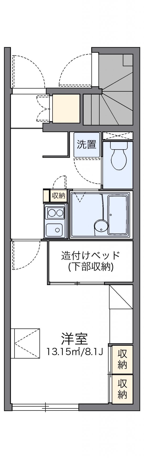 レオパレスビアンネートルの物件間取画像