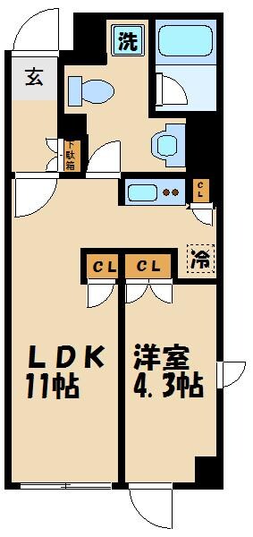 ミルーナヒルズ喜多見の物件間取画像