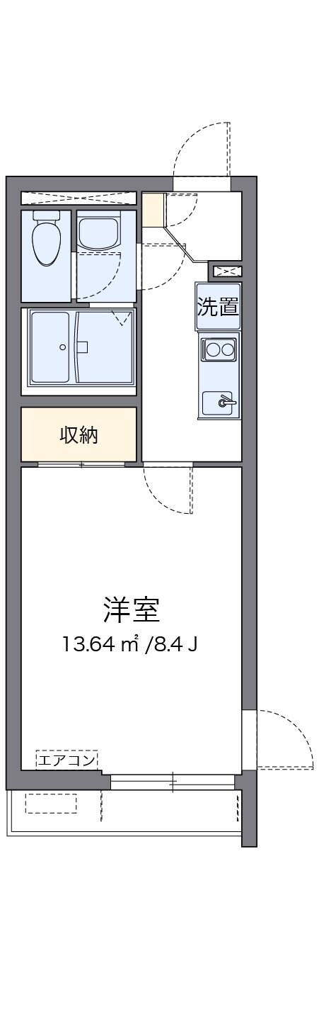 クレイノ西調布の物件間取画像