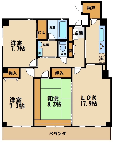 アンビックスつつじが丘の物件間取画像