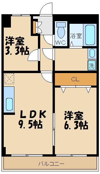 多摩第１パールハイツの物件間取画像