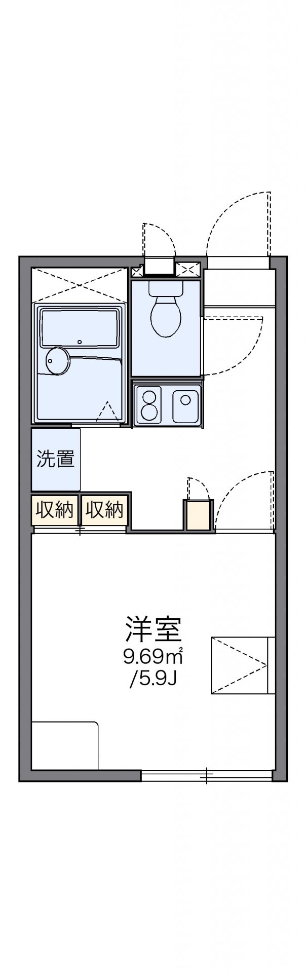 レオパレスヴィクトワールの物件間取画像