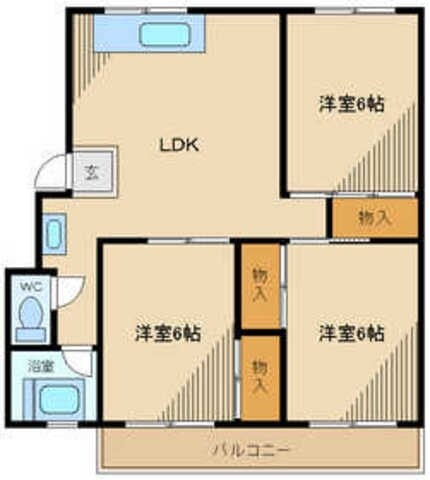 調布第２コーポラスの物件間取画像