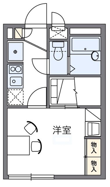 レオパレスサカエの物件間取画像