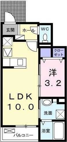 グリーンフィールドの物件間取画像