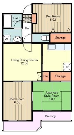 クレスト国立の物件間取画像