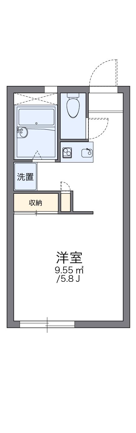 レオパレスヴィルヌーブの物件間取画像