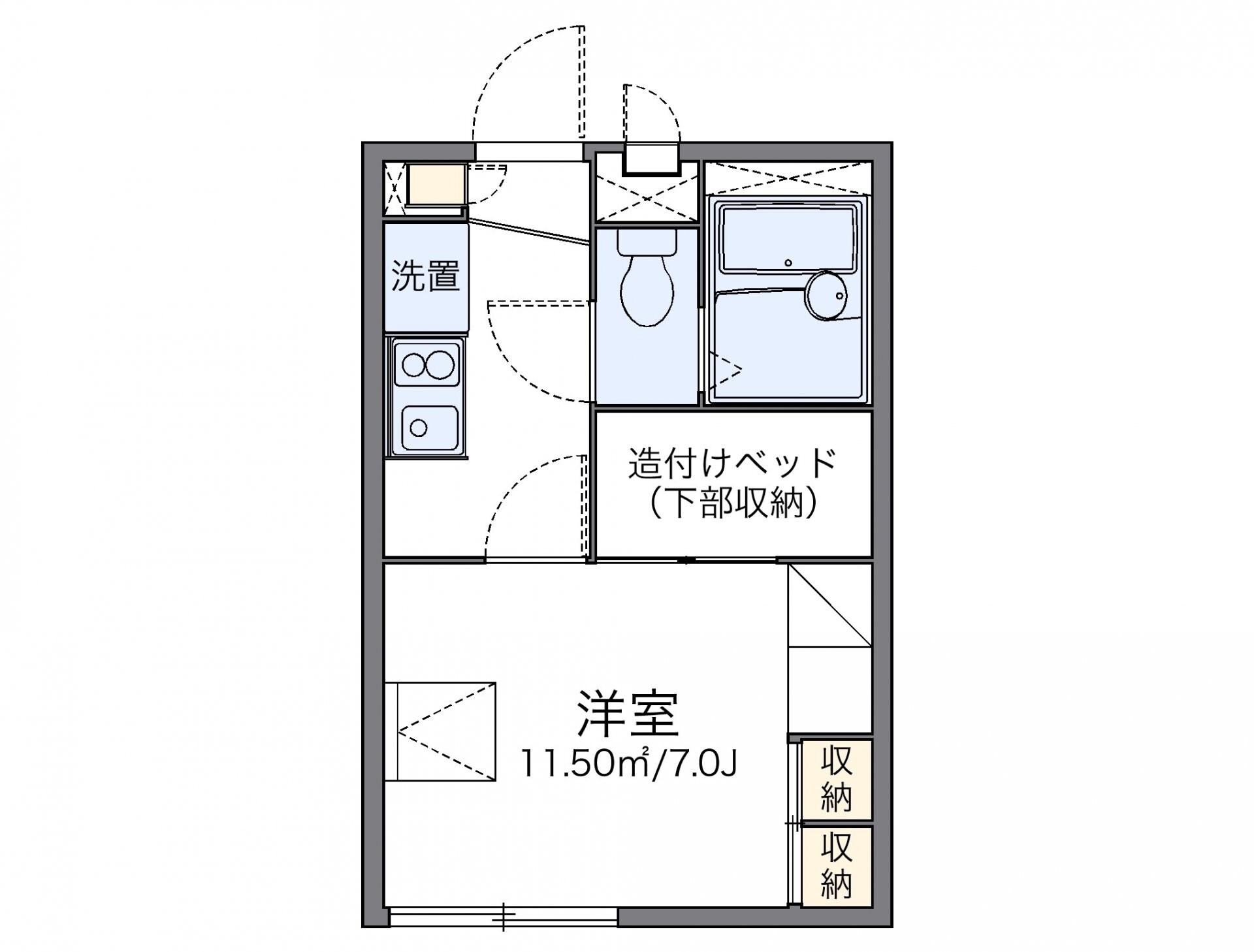 レオパレスエクセレンテの物件間取画像