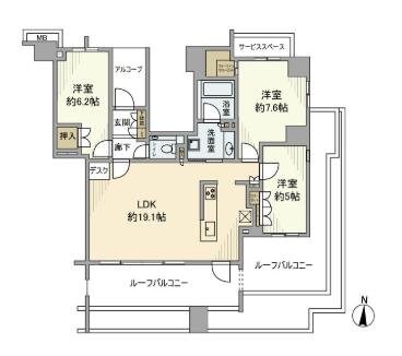 プラウド府中美好町の物件間取画像