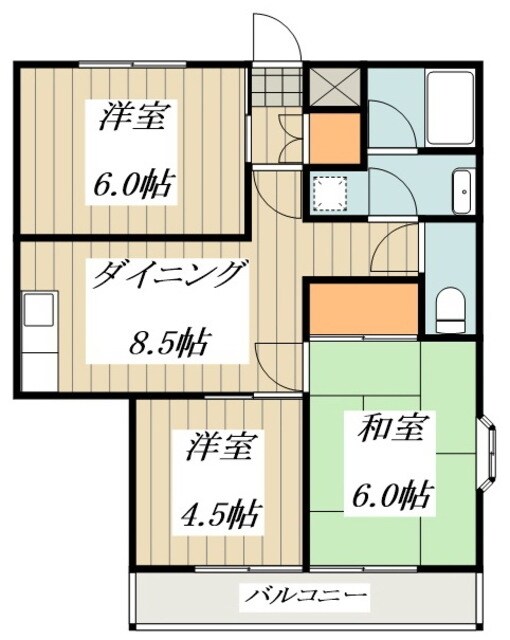 アメニティ国分寺の物件間取画像