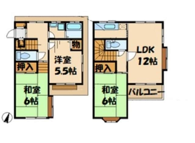 大塚テラスの物件間取画像